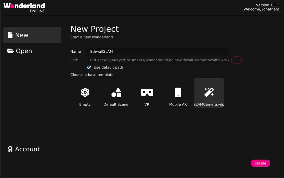 Quick Start - AR with 8th Wall