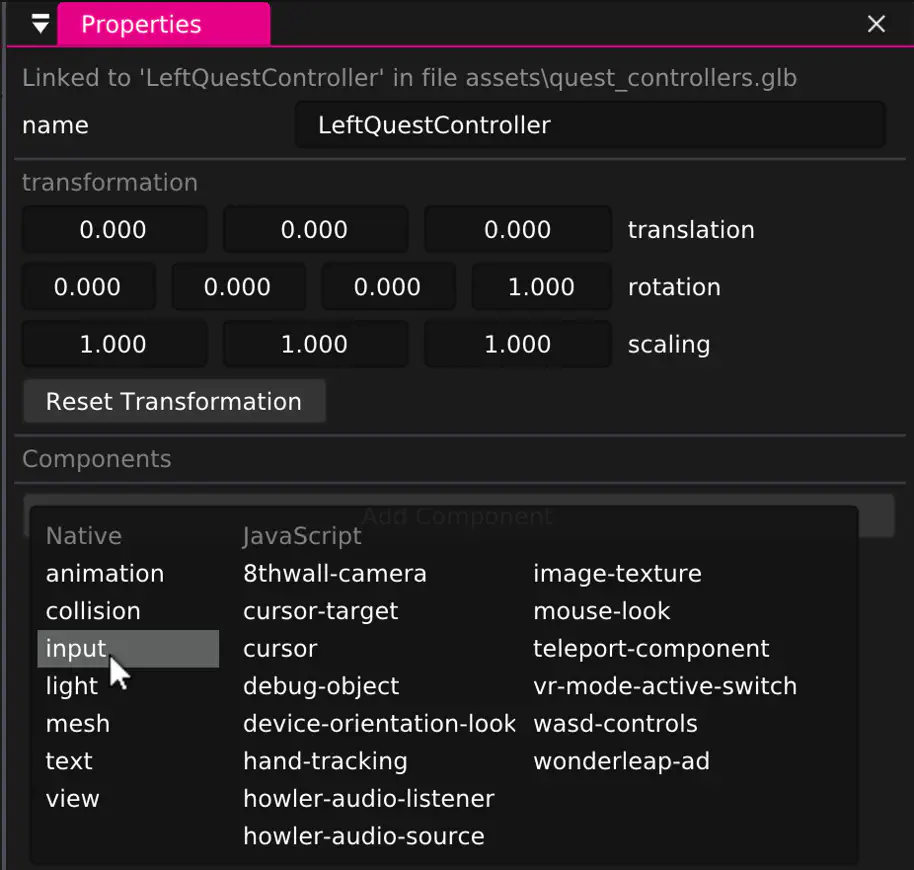 Quick Start - Virtual Reality